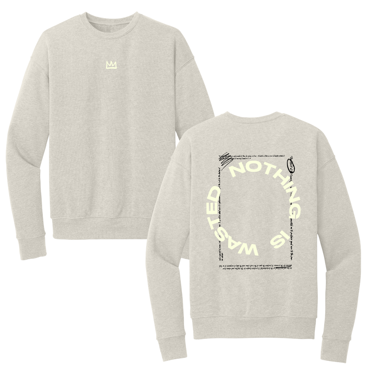 NOTHING WASTED SWEATSHIRT (DUST)
