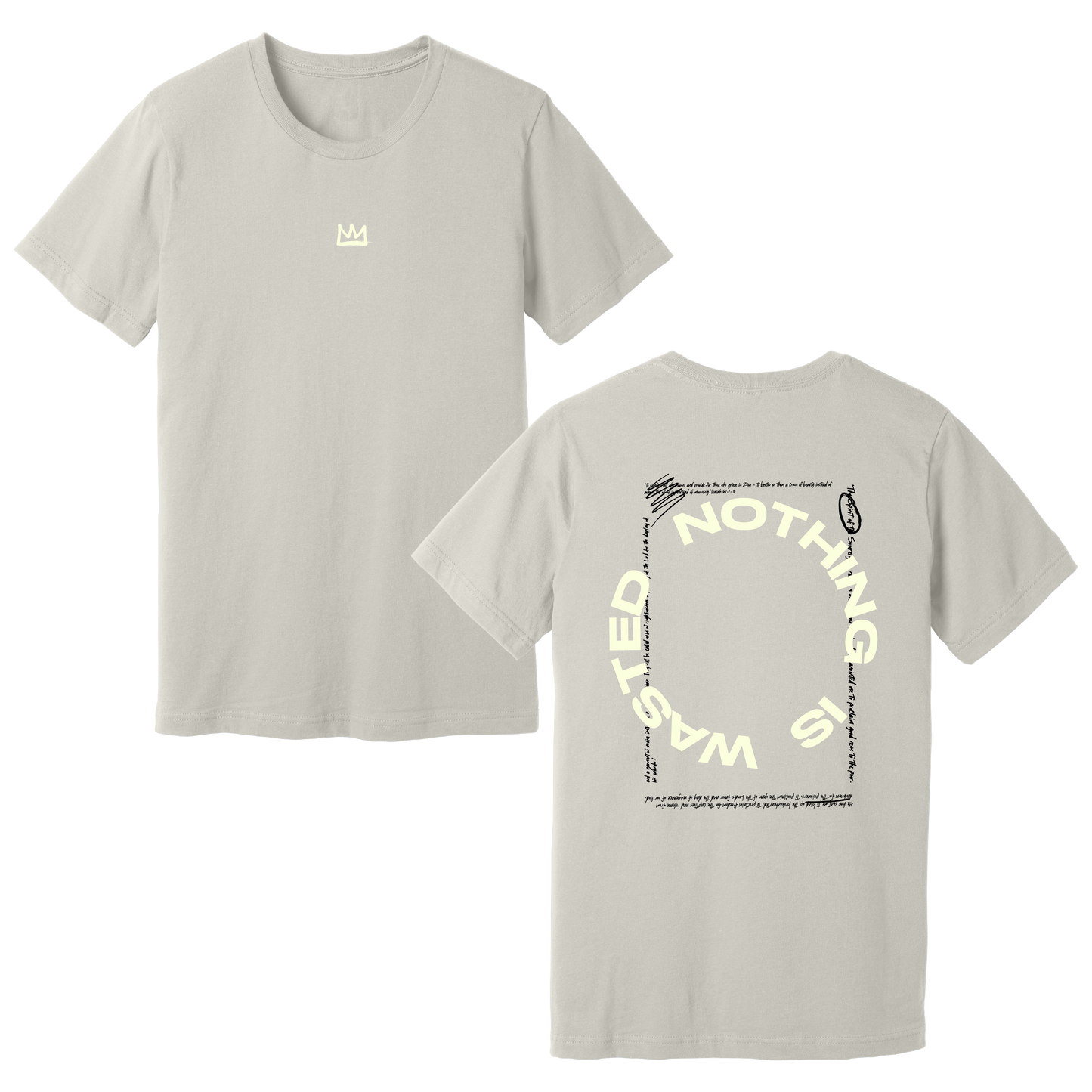 NOTHING WASTED TEE (DUST)
