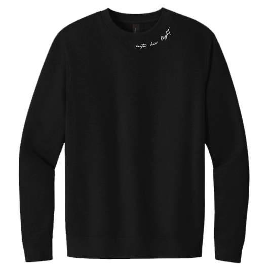 BE THE LIGHT SWEATSHIRT (BLACK)