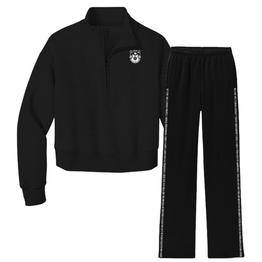 1 PETER 1/2 ZIP SET (BLACK)