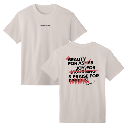 GARMENT OF PRAISE TEE (CREAM)